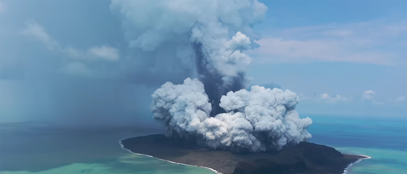 Ausbruch des Vulkans