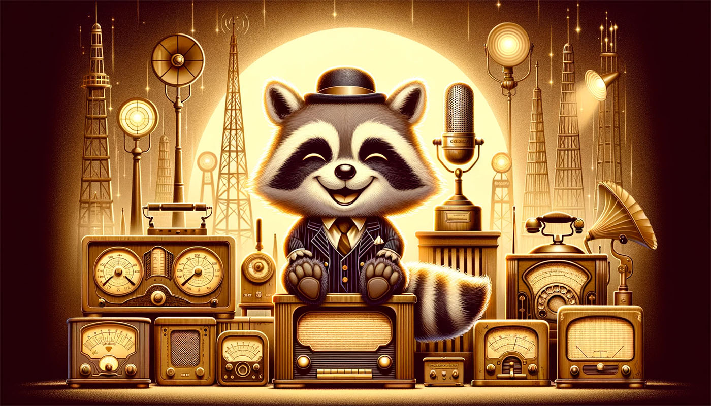 Raccoon Radio in 1920s