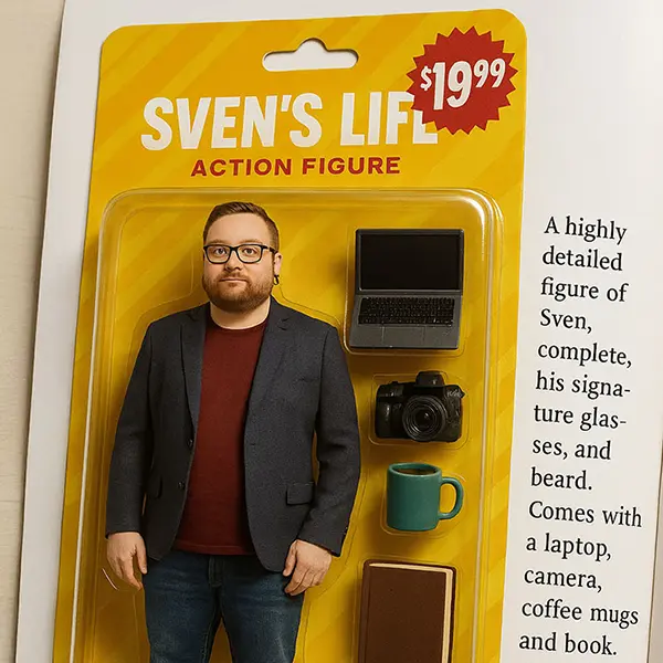 Out now - my action figure!