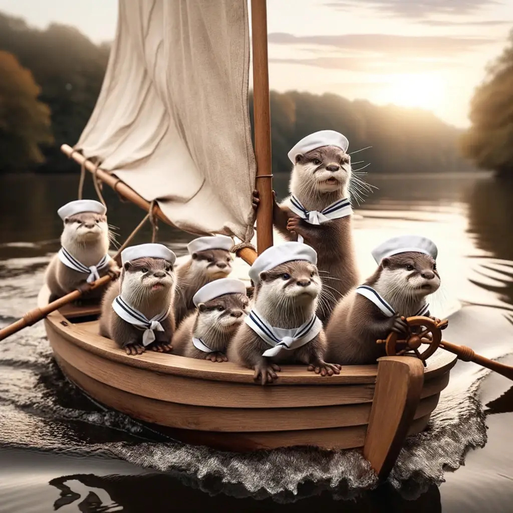 Wenn die Seeotter auf dem See segeln